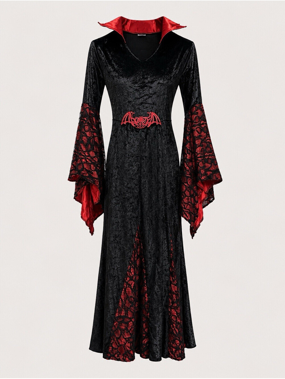 Spirit Juniors/Kids Size Large Vampire Dress Costume Long Sleeve Black/Red